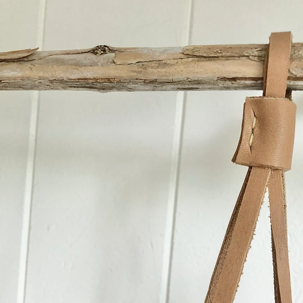 Repurposed Leather Plant Hanger
