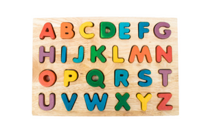 Handmade Wood Capital Letter Puzzle