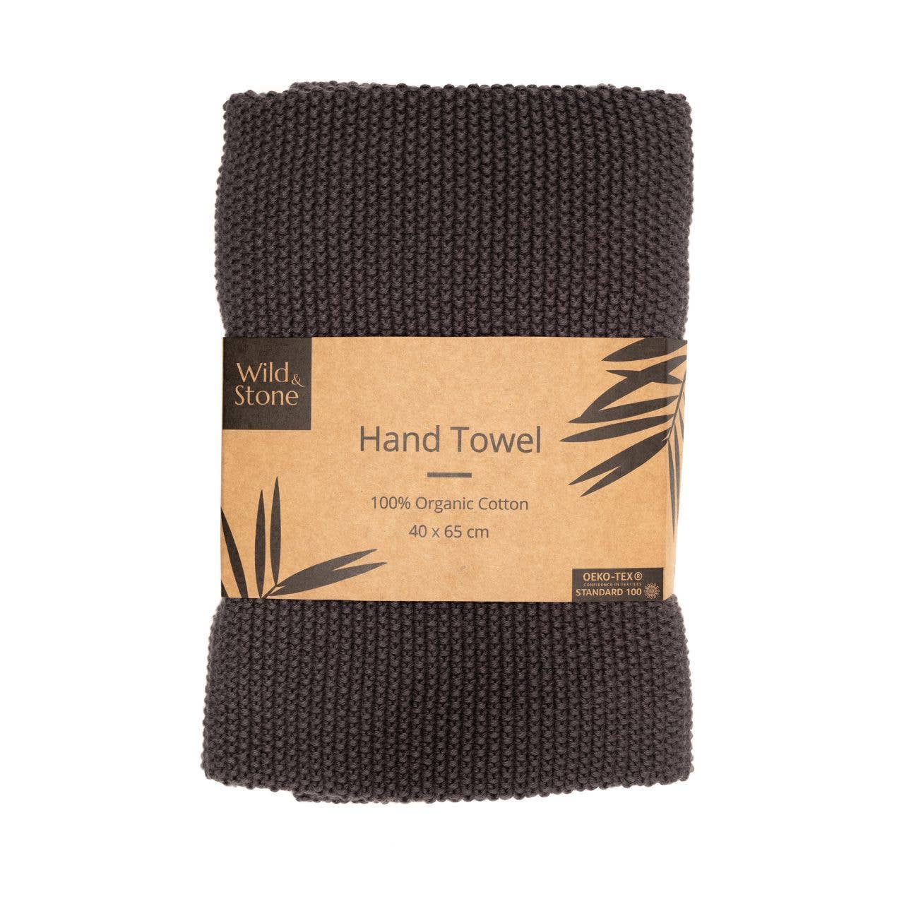 Hand Towels - 100% Organic Cotton - Slate Grey