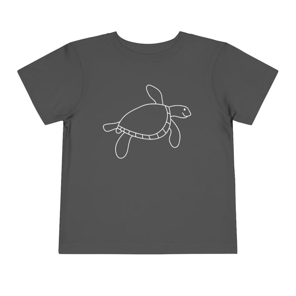Happy Turtle Toddler Short Sleeve Tee