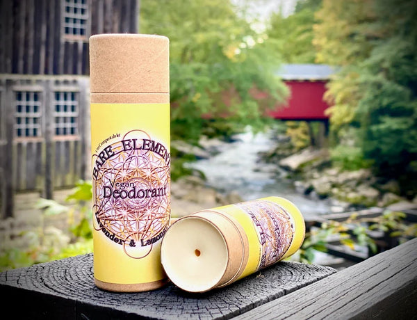Lavender & Lemongrass All Natural Vegan Deodorant in Paper Tube - Baking Soda Free