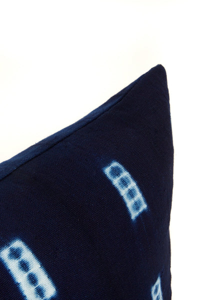 Malian Decorative Indigo Pillow with optional insert