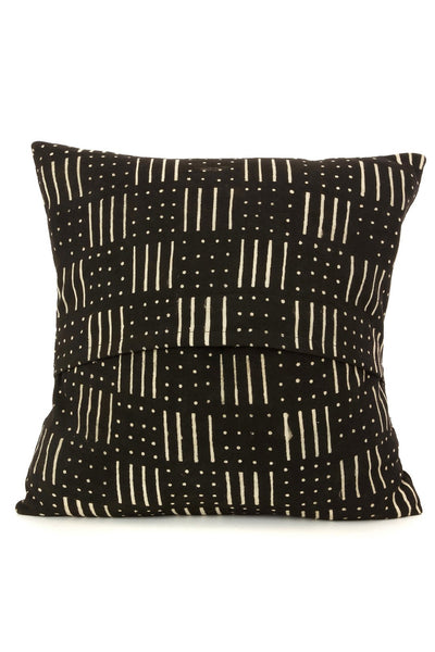 Malian Weaver's Spindle Mudcloth Pillow with Optional Insert