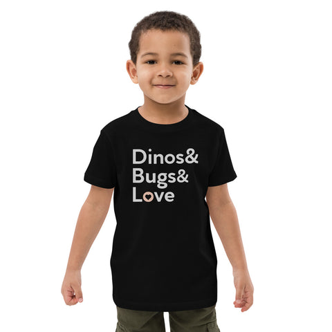 Dinos + Bugs Organic Cotton Kids T-Shirt