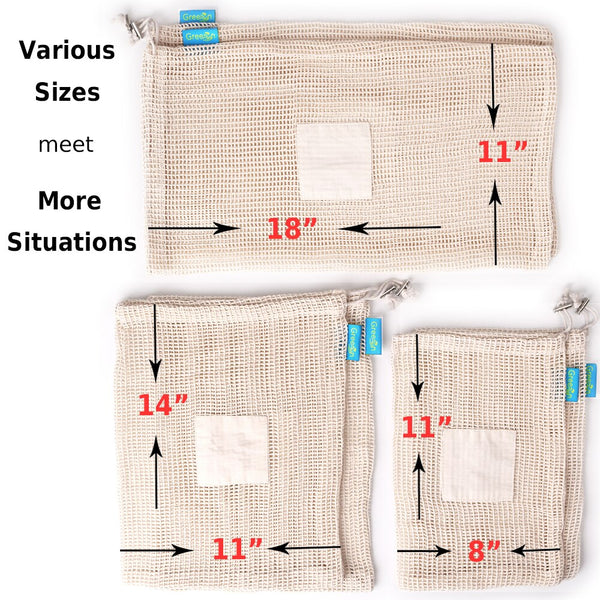 Reusable Produce Bags - 6 pieces