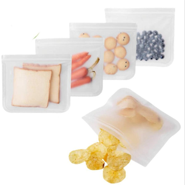 Silicone Food Storage Bags - 3 sizes