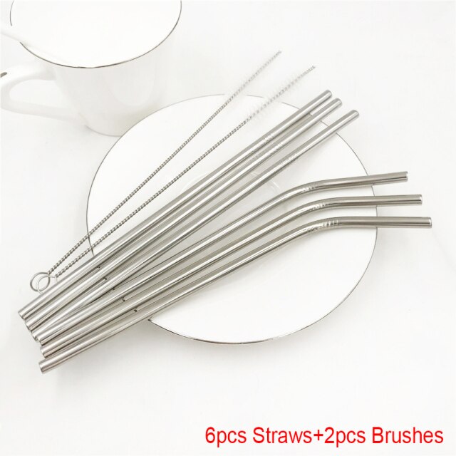 Short Stainless Steel Drinking Straw For Kids