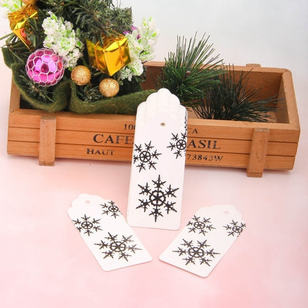 Snowflake Kraft Paper Hang Tags