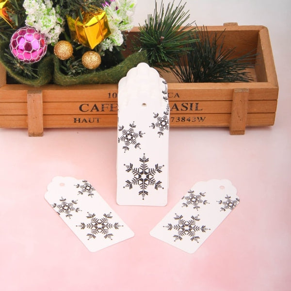 Snowflake Kraft Paper Hang Tags