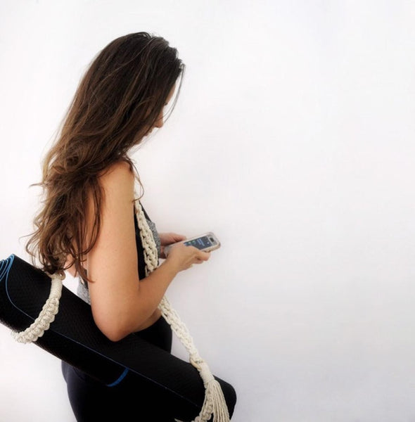 Handmade Boho Macrame Yoga Mat Strap