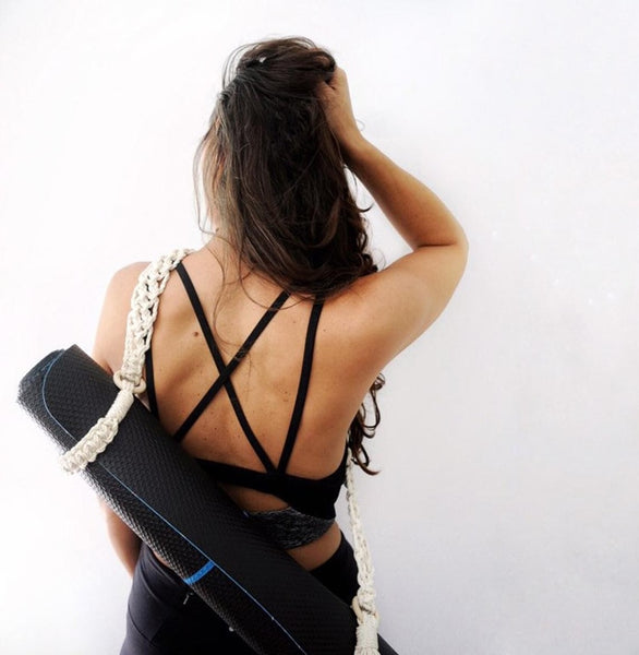 Handmade Boho Macrame Yoga Mat Strap