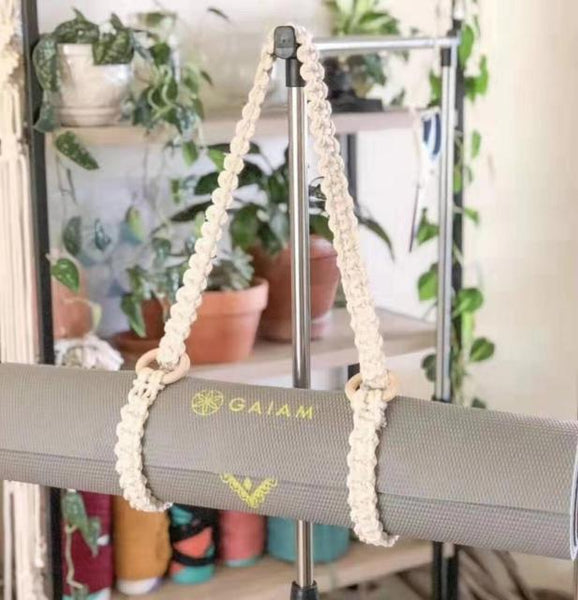 Handmade Boho Macrame Yoga Mat Strap
