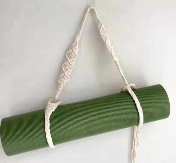 Handmade Boho Macrame Yoga Mat Strap