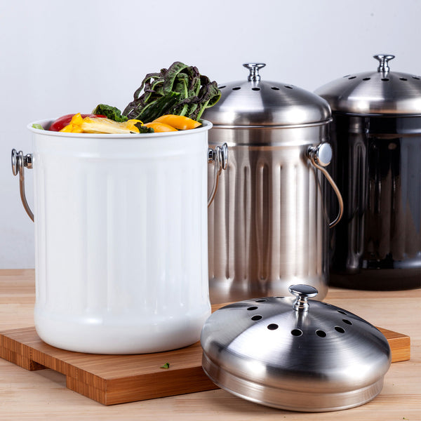 Kitchen Compost Bin with Charcoal Filter
