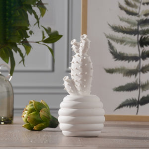 Minimalist Ceramic Cactus Sculptures