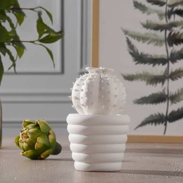 Minimalist Ceramic Cactus Sculptures