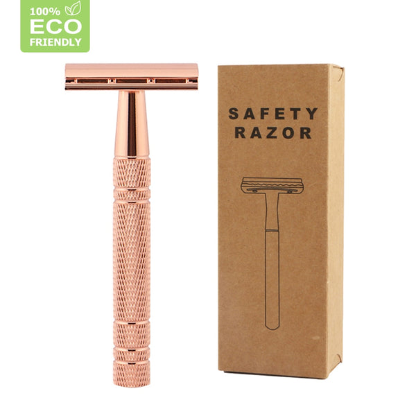Eco-Friendly Double Edge Safety Razor with 10 free blades
