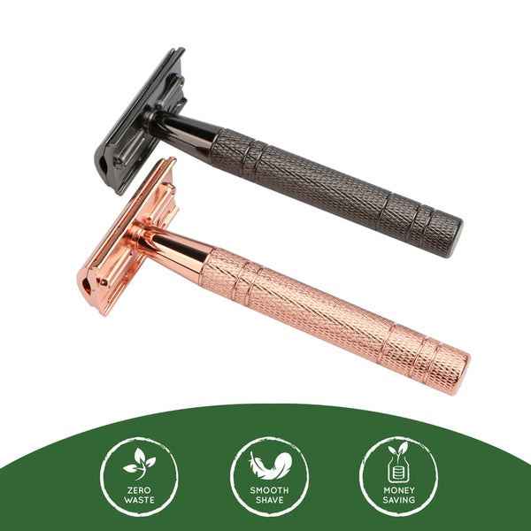 Eco-Friendly Double Edge Safety Razor with 10 free blades