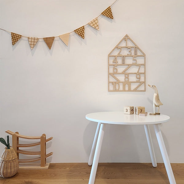 Wood and Felt Banner Garland