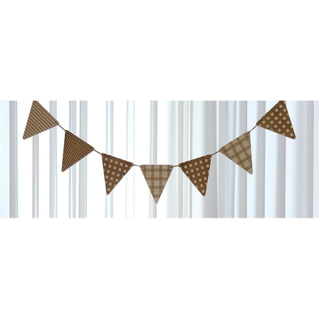 Wood and Felt Banner Garland