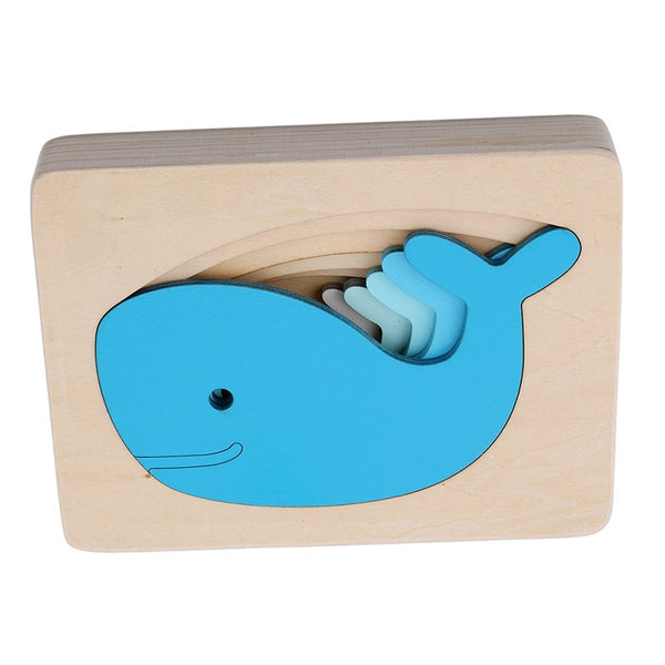 3D Wooden Whale Puzzle